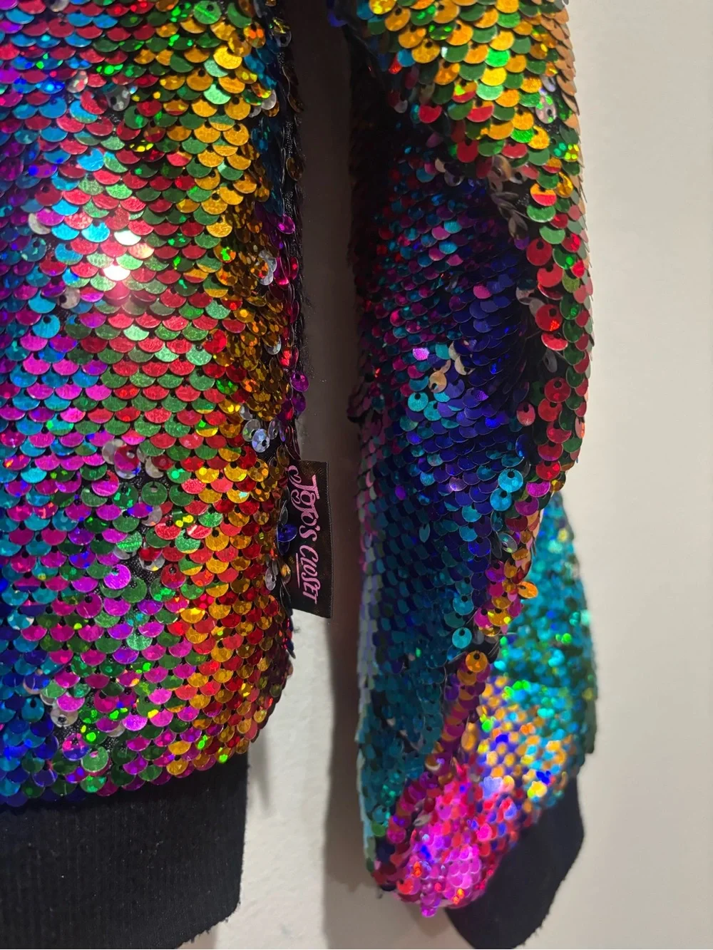 JoJo Siwa JoJo’s Closet Rainbow Sequins Jacket Sparkly Halloween Costume Sparkle